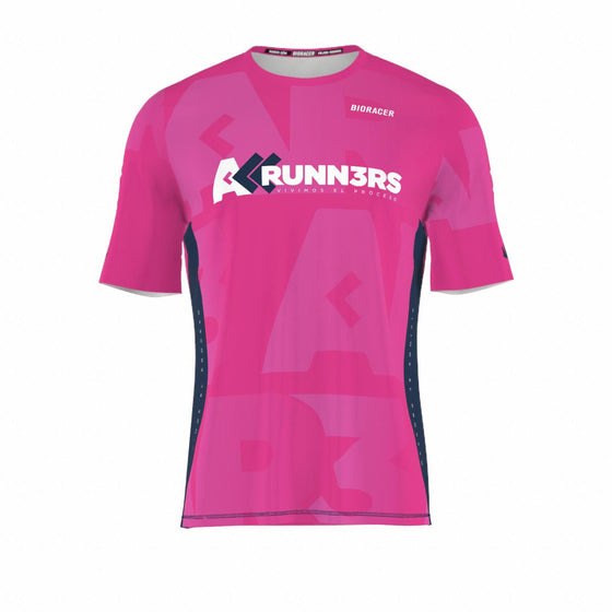 Polera Race Manga Corta Rosa -  AR3
