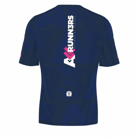Polera Race Manga Corta Azul -  AR3