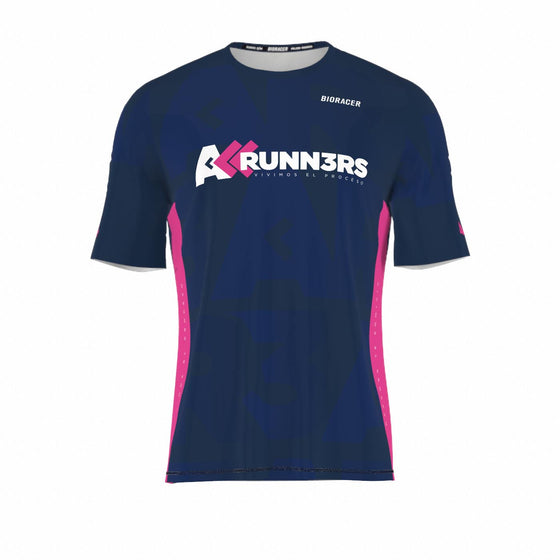 Polera Race Manga Corta Azul -  AR3