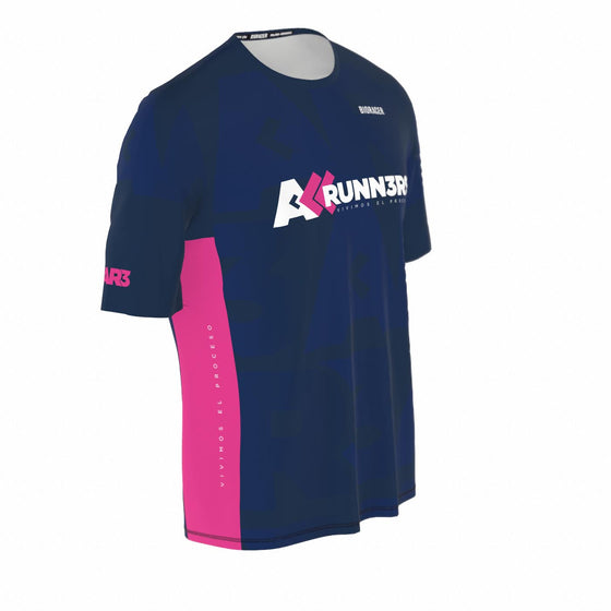 Polera Race Manga Corta Azul -  AR3