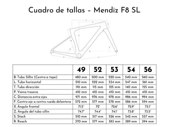 Bicicleta Mendiz F8 SL Sram Force Etap AXS Disc - Letras Blancas - Ruedas Carbono